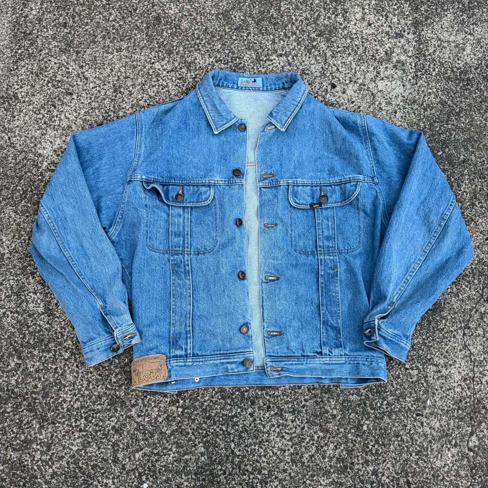 Vintage Lois Denim Trucker Jacket Made in Spain